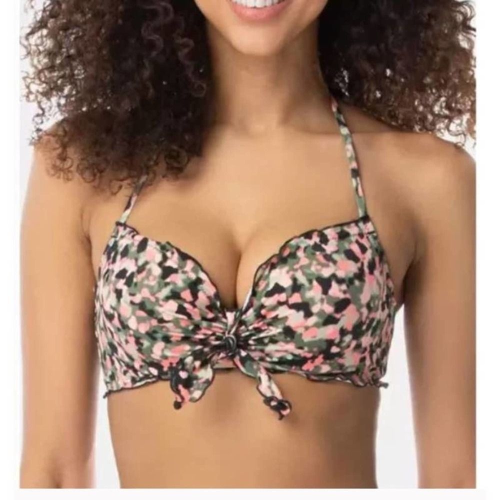 NWT - Sundazed 32C Ruffled Cheeky Bikini Top